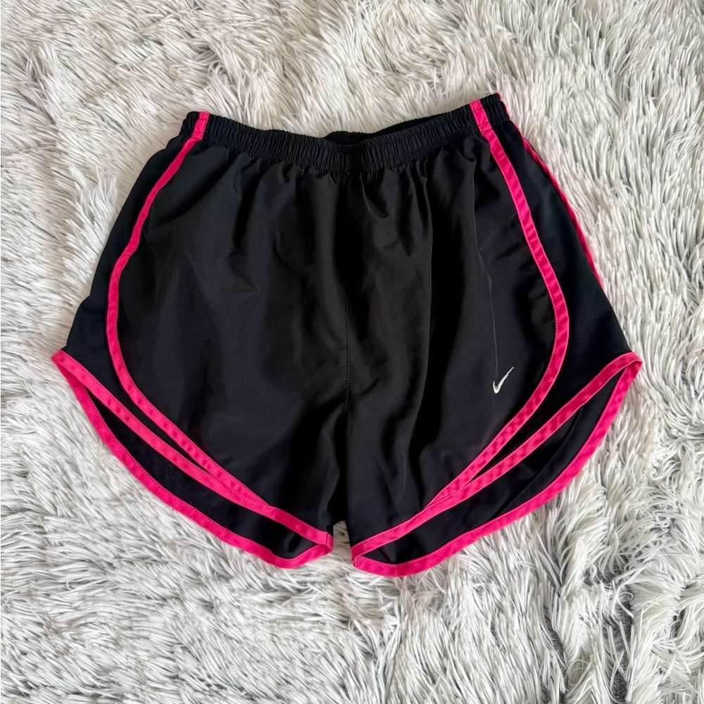 Nike Dri-Fit Black and Pink Shorts Size Small
